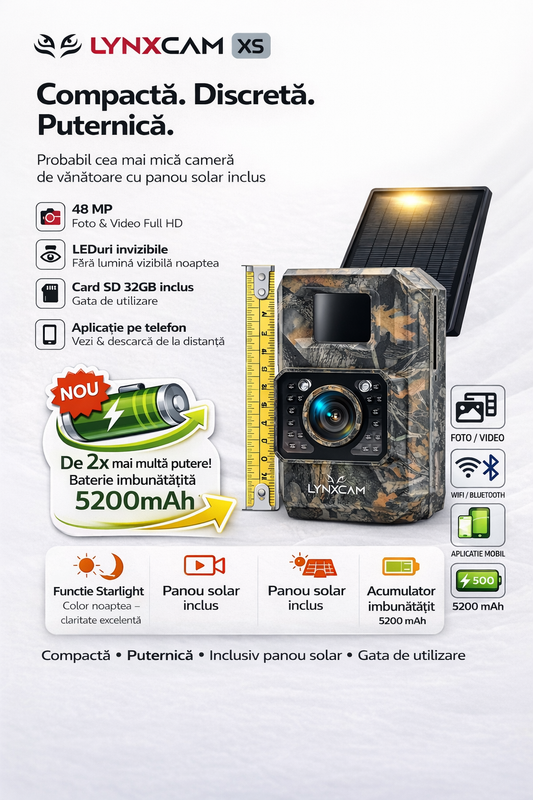 Despre camera de monitorizare Lynxcam XS
