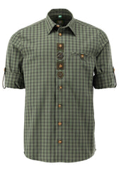 Camasa Orbis carouri si pin mistret - Dark Green