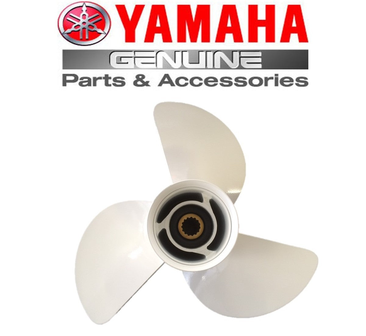 Elice aluminiu 3 pale argintie Yamaha Selva 30-60 CP detaliu articolevanatoare