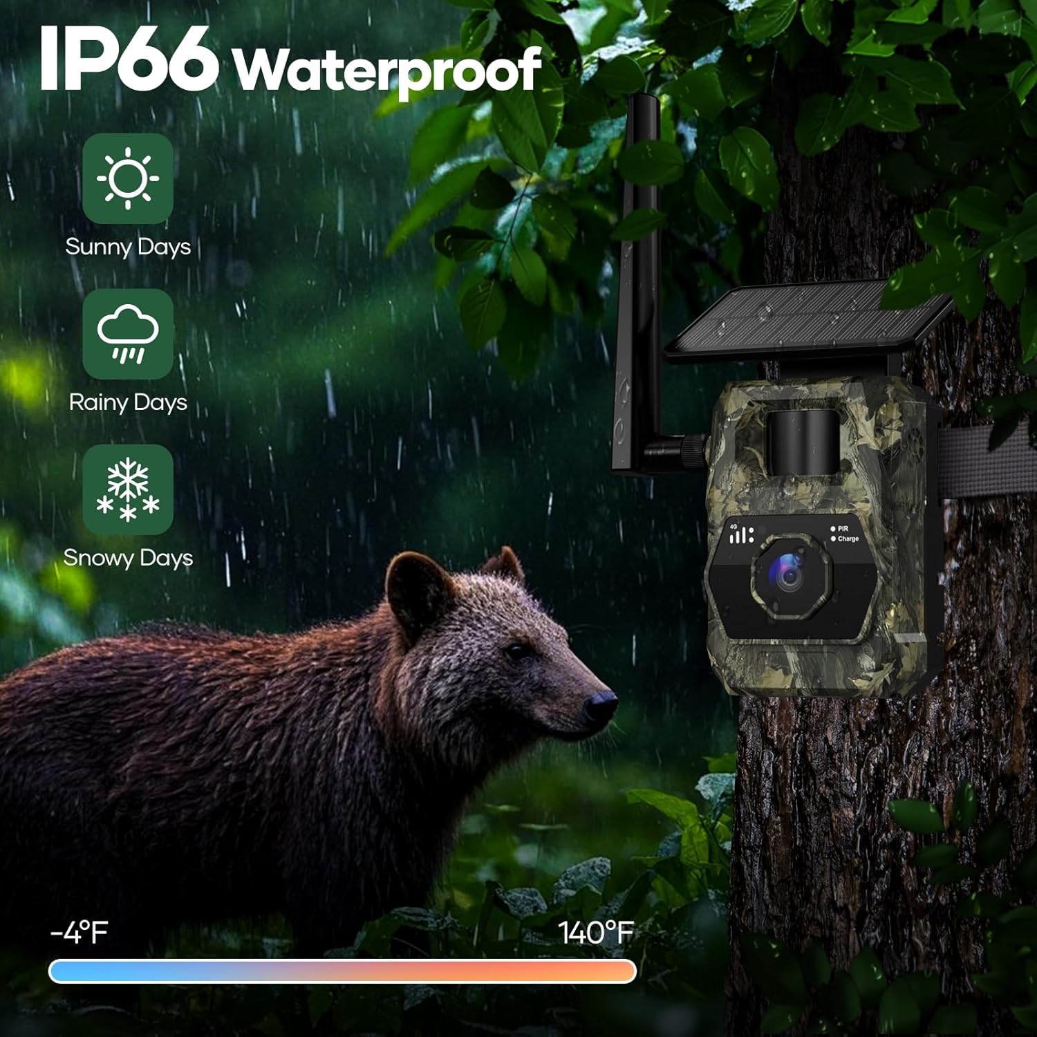 LYNXCAM Camera cu GPS live vision APP 4G LTE   video 2K si panou solar