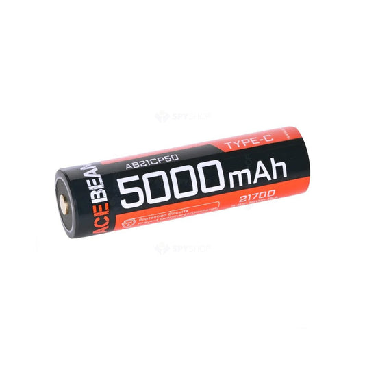 Acumulator 21700 port USB-C Acebeam ARC21700NP-500A 5000mAh 6V - Articole de Vanatoare