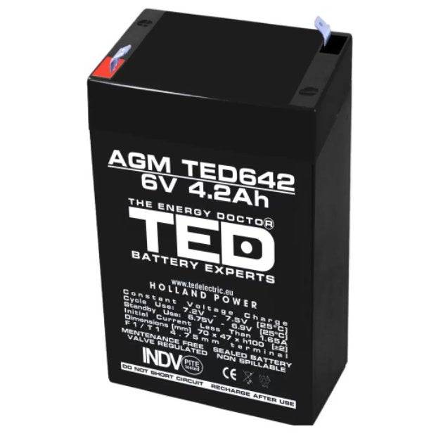 Acumulator etans 6v 2A - Articole de Vanatoare
