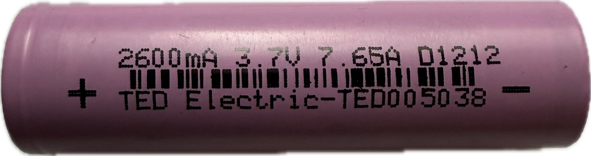 Acumulator Li-Ion 18650 ISR 6v 2600mAh descarcare maxima - Articole de Vanatoare