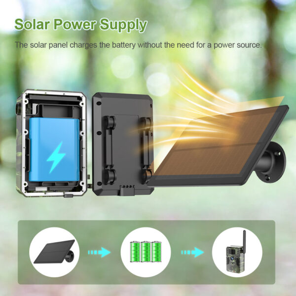 Camera Live 4G panou solar acumulator incorporat - Articole de Vanatoare