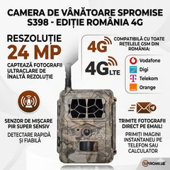 Camera Spromise S398 24MP leduri nedetectabile  4G