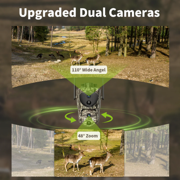 LYNXCAM LX4 Camera rotativa Dual Lens  4G Live  PTZ 360°