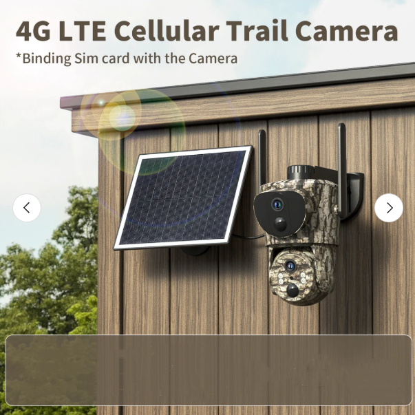 LYNXCAM LX4 Camera rotativa Dual Lens  4G Live  PTZ 360°