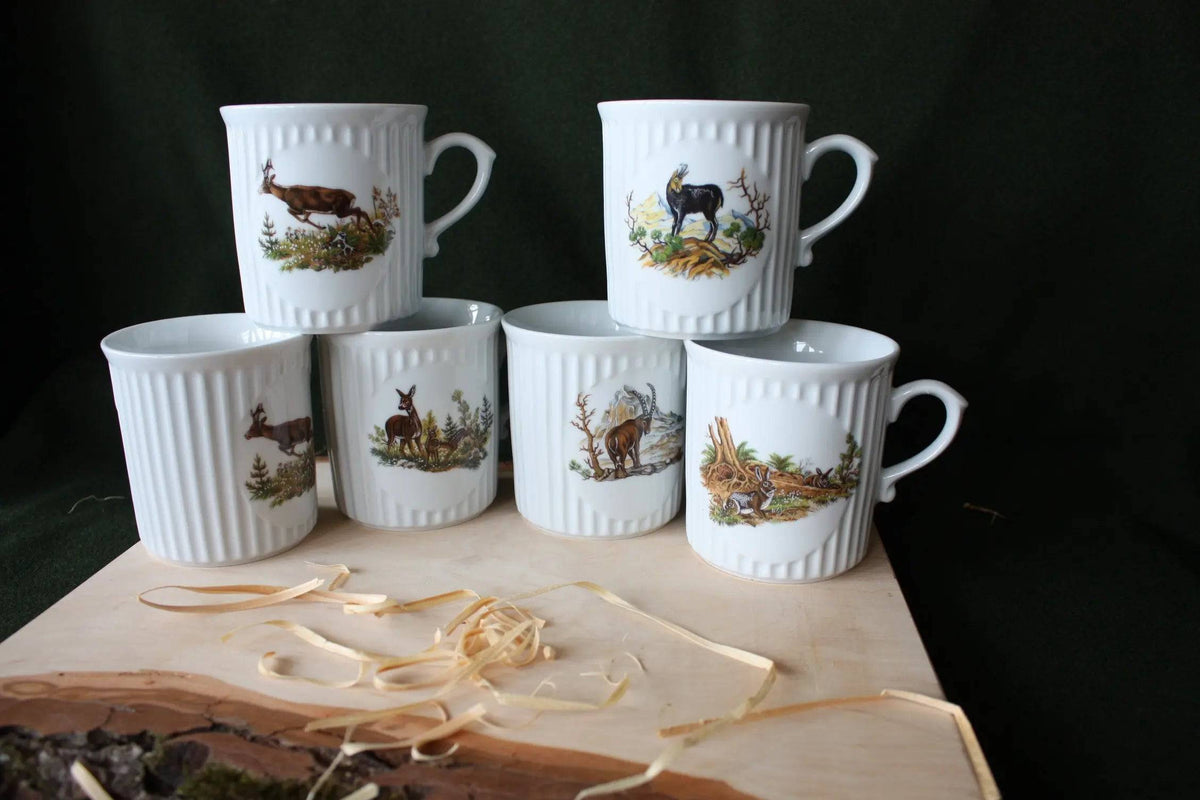 Cana ceramica ceai motiv vanatoare - Articole de Vanatoare