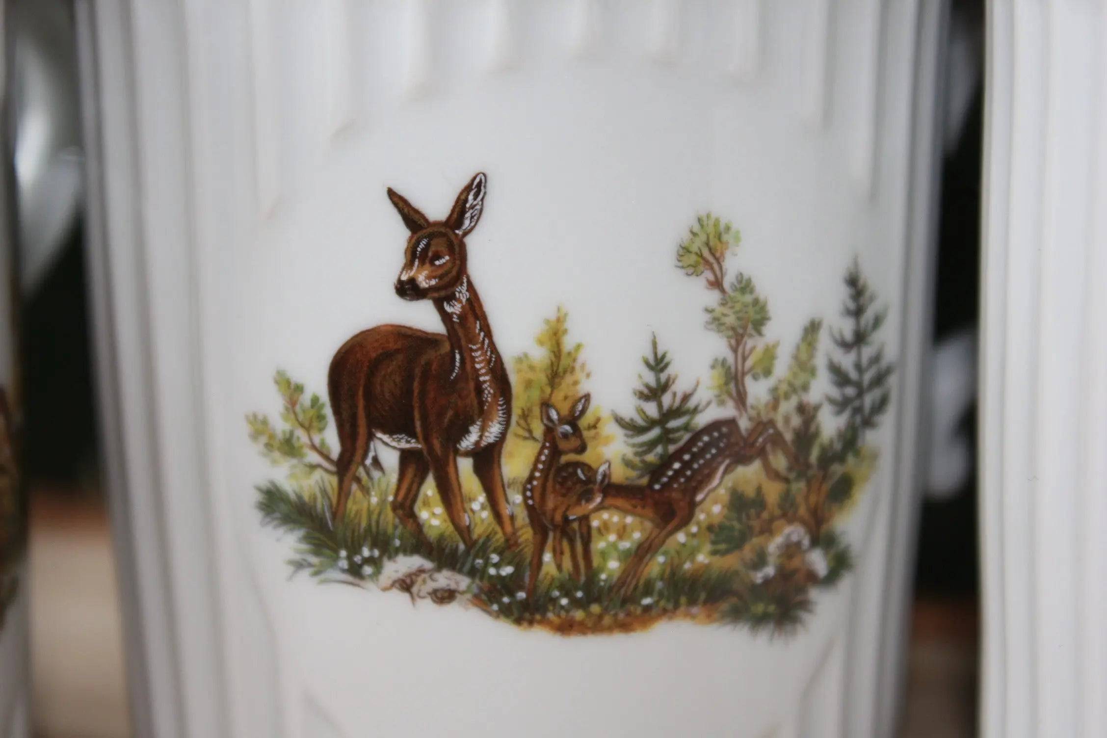 Cana ceramica ceai motiv vanatoare - Articole de Vanatoare