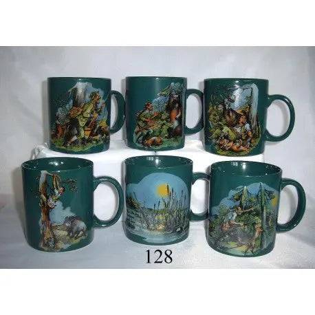 Cana ceramica ceai motiv vanatoare - Articole de Vanatoare