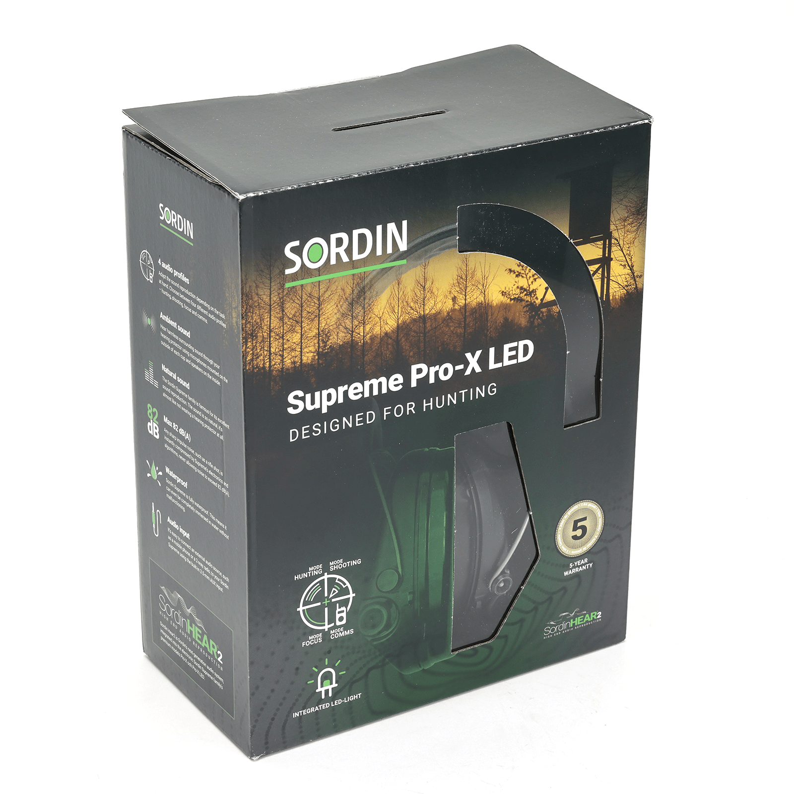 Casti protectie auditiva Sordin PRO LED Black - Articole de Vanatoare