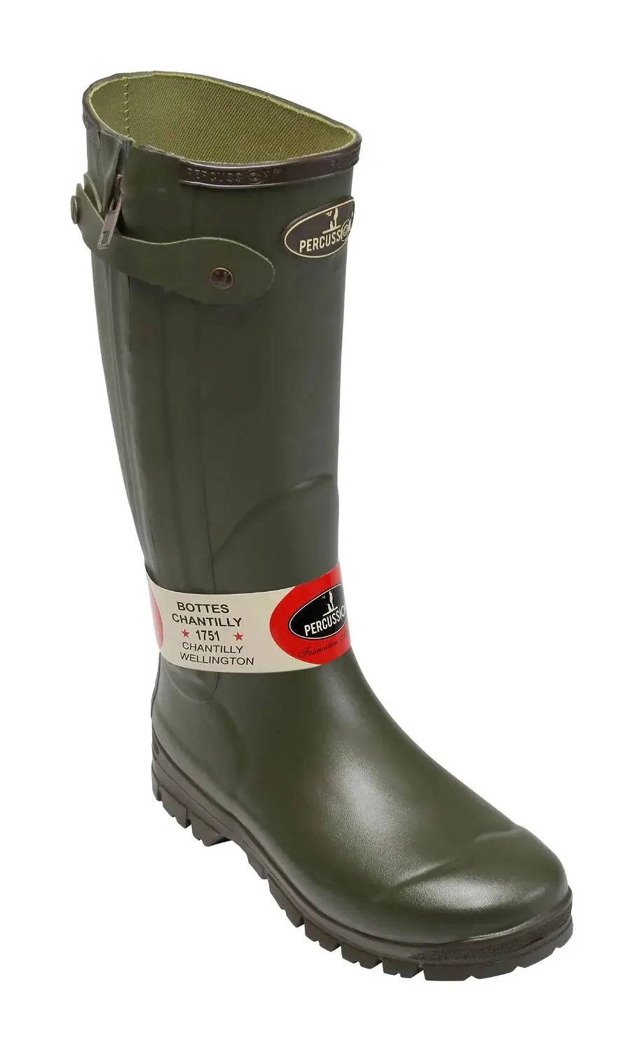 CIZME CAUCIUC PERCUSSION CHANTILLY ZIP KAKI - Articole de Vanatoare