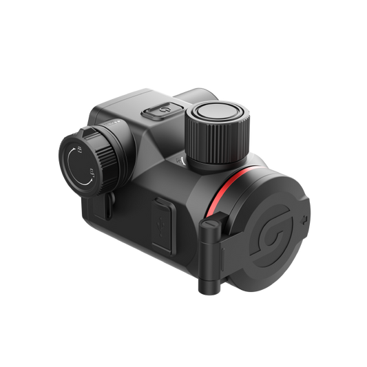 Camera termoviziune Guide Orion O435CS clip-on neagra cu detalii rosii articolevanatoare