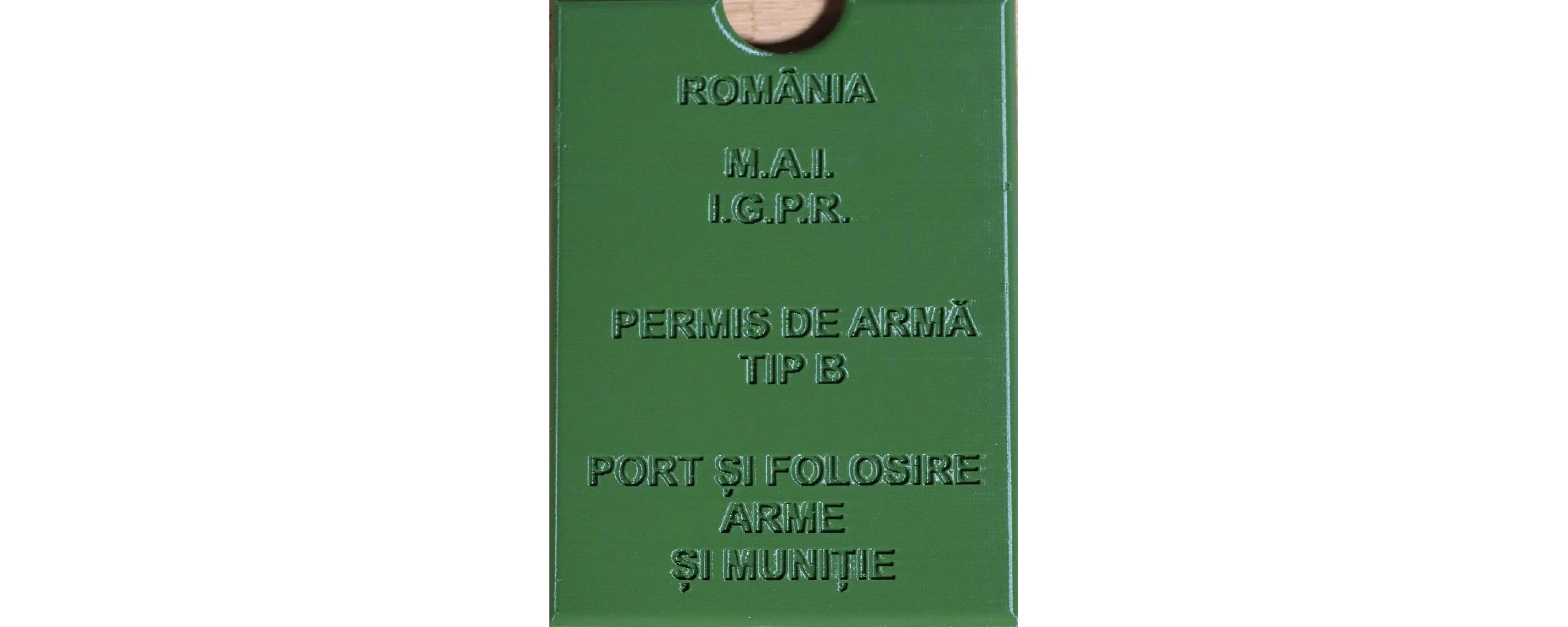 Husa Protectie Permis Port Arma - Articole de Vanatoare