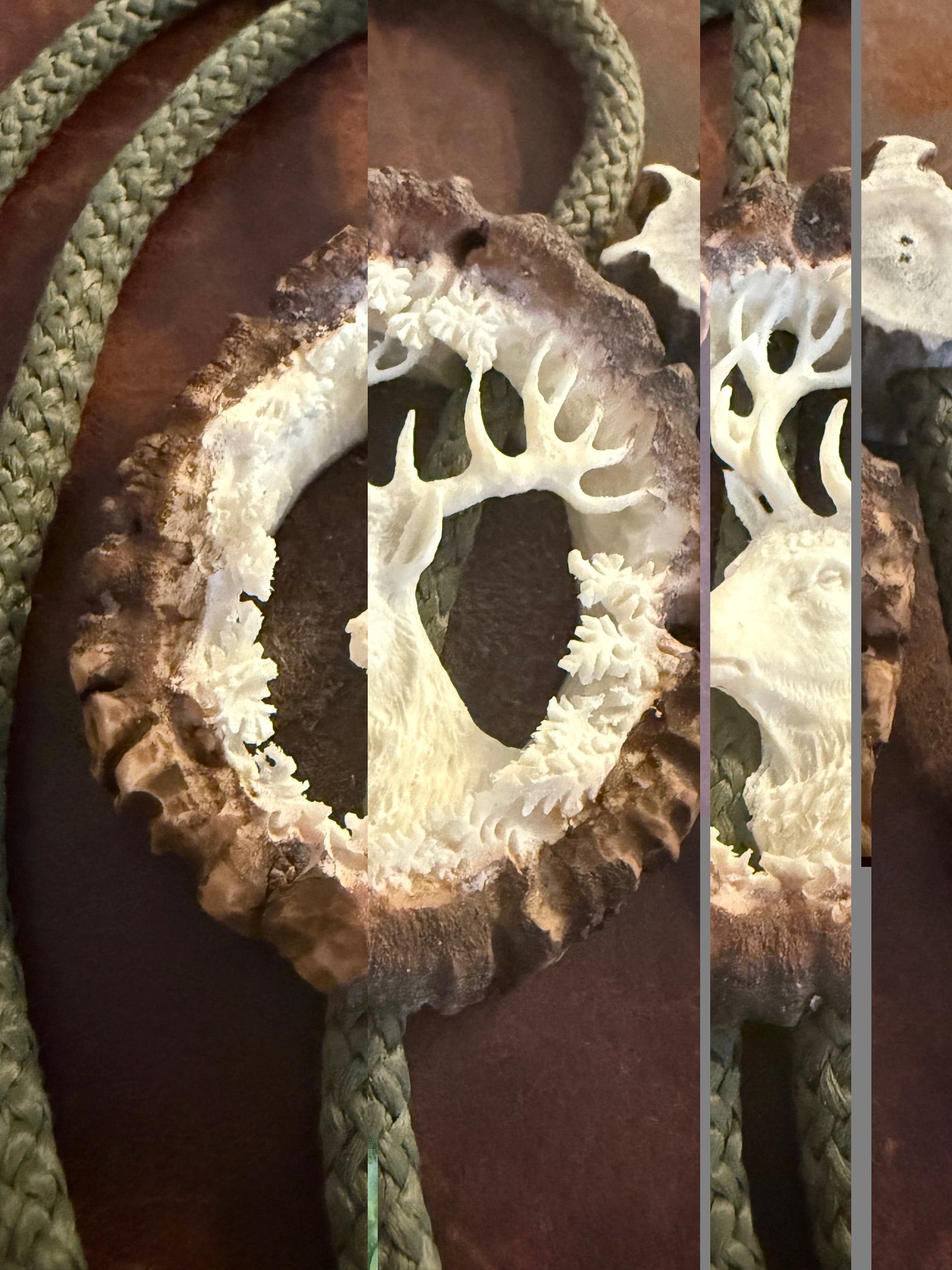 Cravata Vanatoreasca sculptata manual Cerb