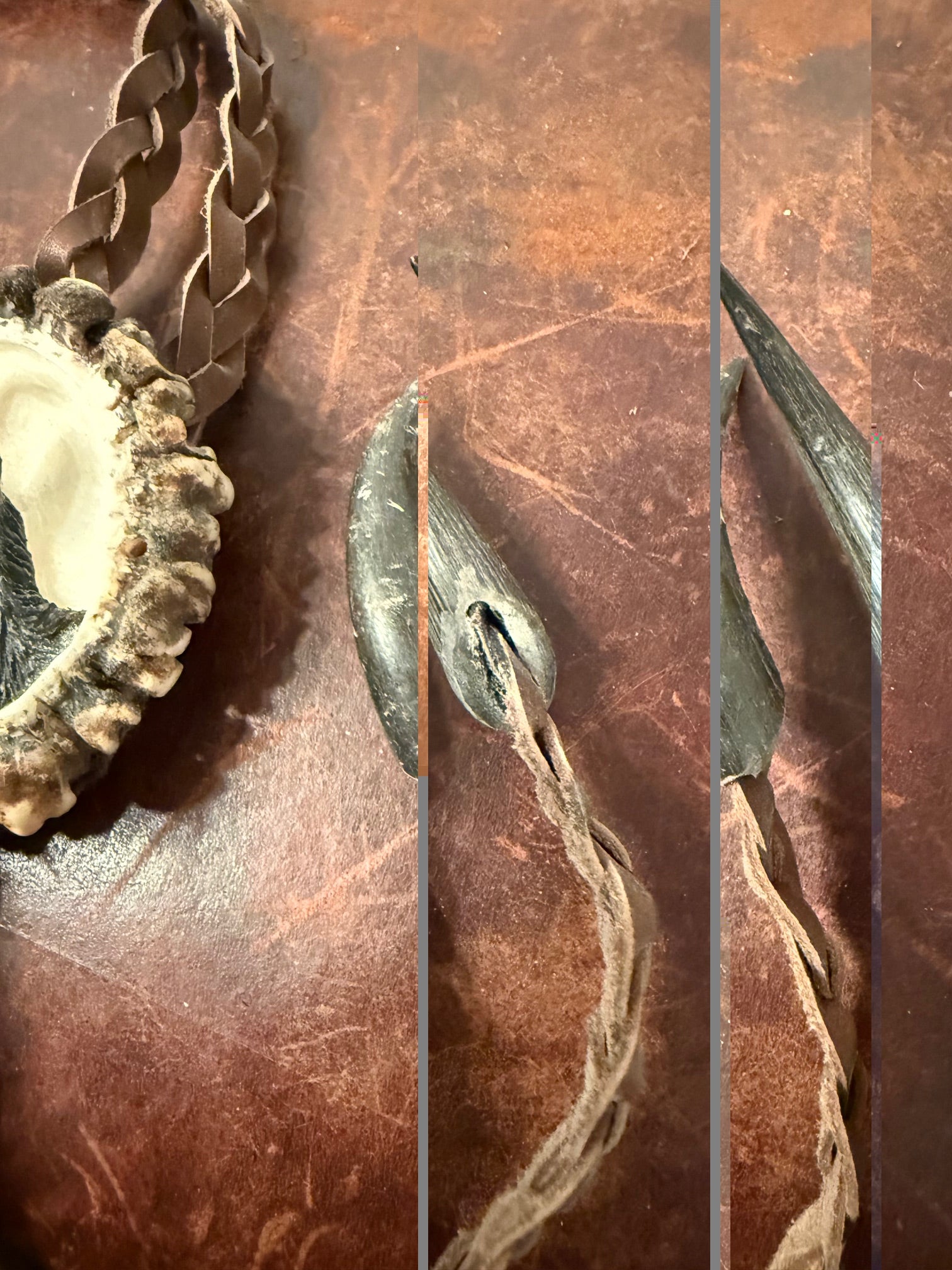 Cravata Vanatoreasca sculptata manual Capra Neagra