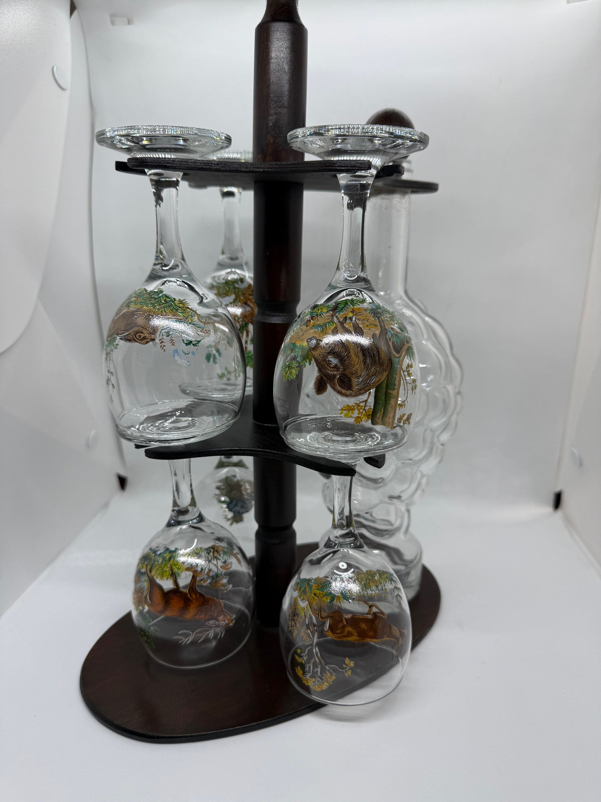 Set Etajat  Sticla cu 6 Pahare