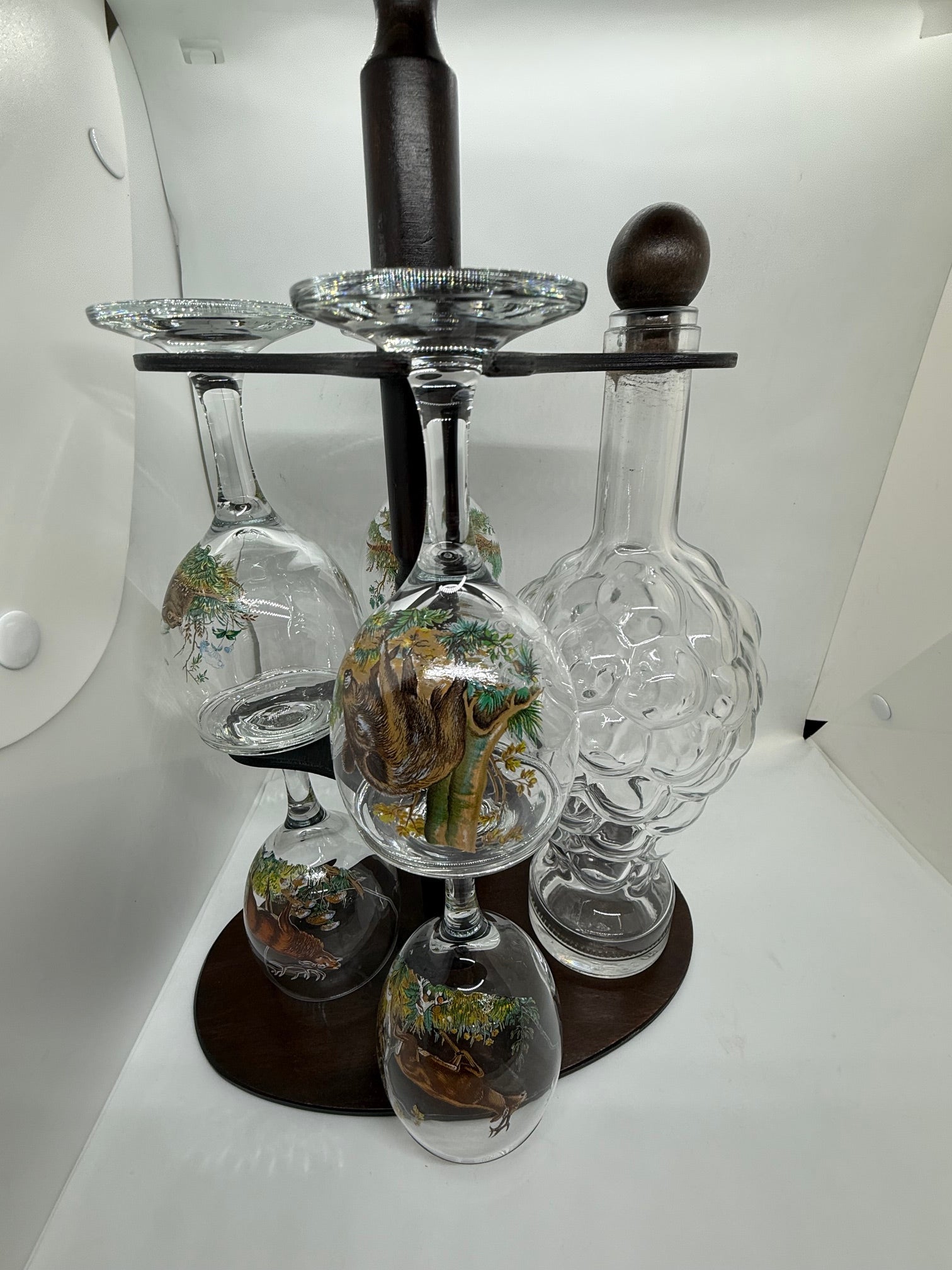 Set Etajat  Sticla cu 6 Pahare