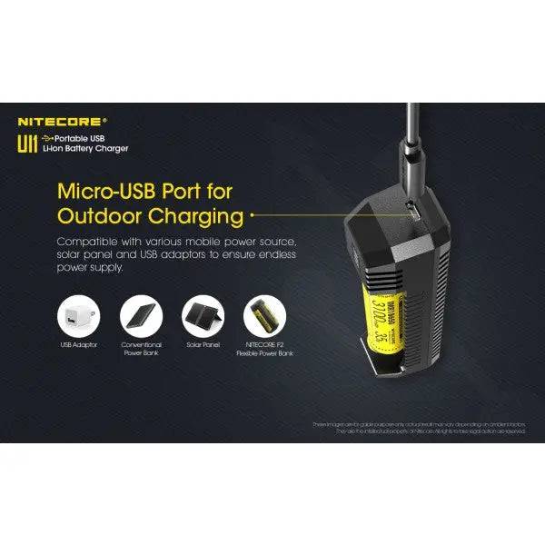 Încărcător Nitecore UI1 USB Li-ion IMR - Articole de Vanatoare