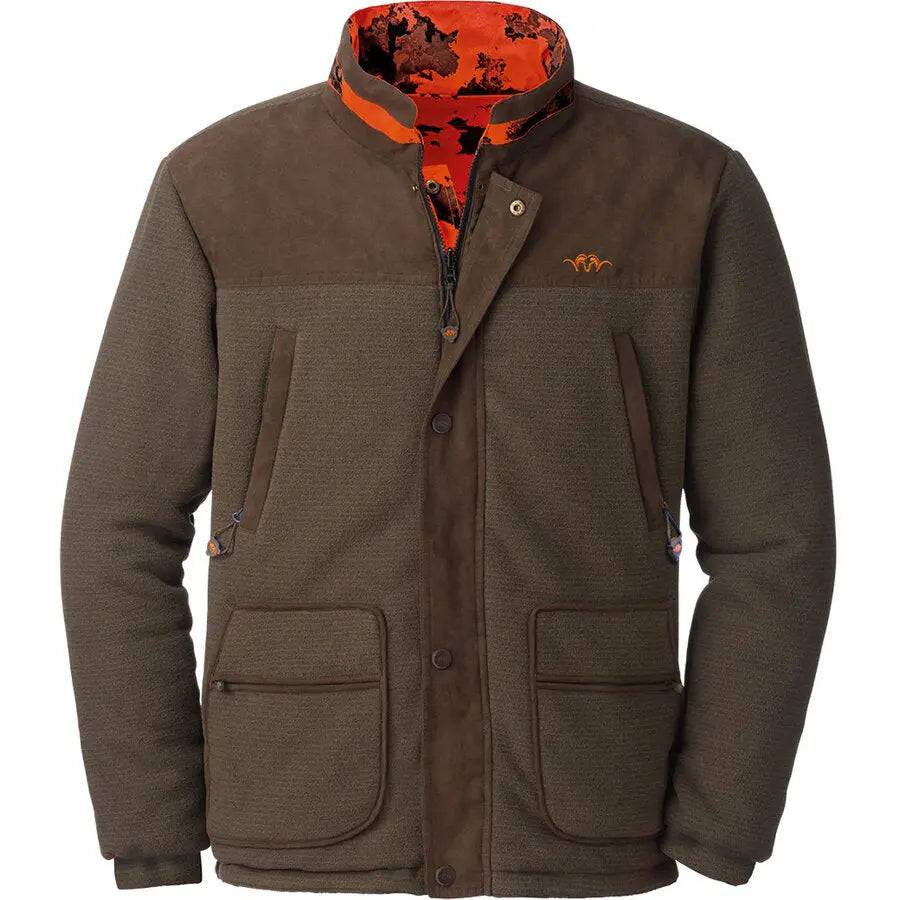 Jachetă Reversibilă Blaser Fleece Camo Bastian Mud - Articole de Vanatoare