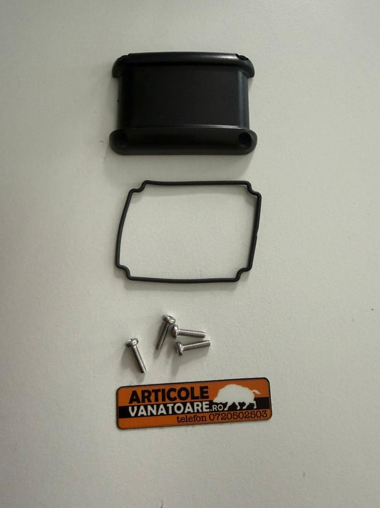 Kit rezerva capac zgarda Dogtrace D-control plastic negru cauciuc suruburi articolevanatoare