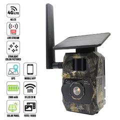 LYNXCAM Camera cu GPS live vision APP 4G LTE   video 2K si panou solar