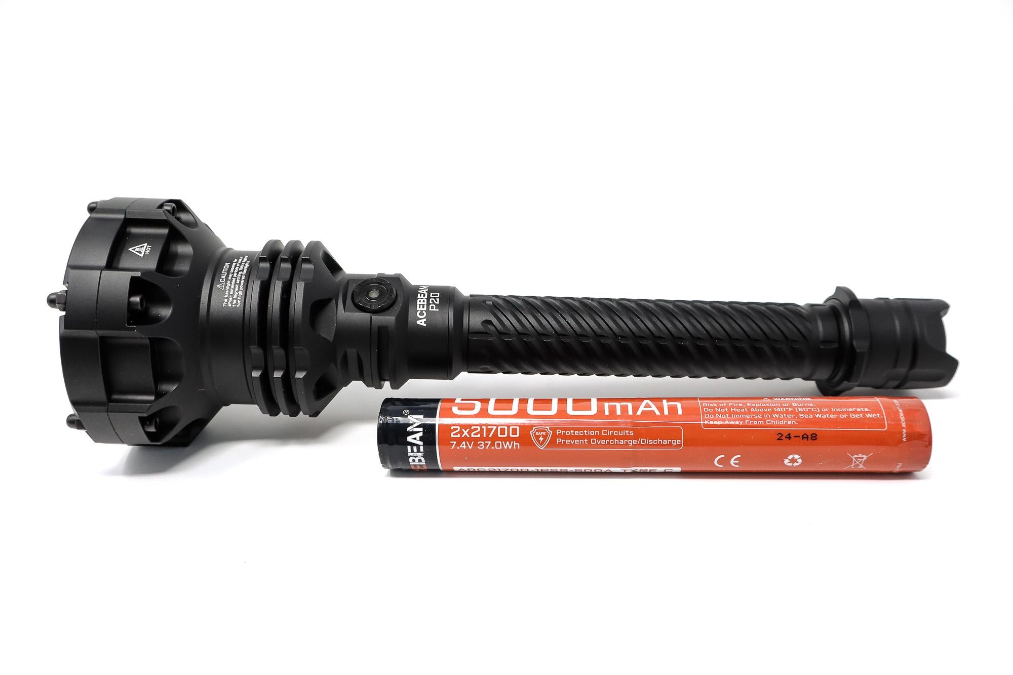 Lanterna profesionala Acebeam P20 5500 lumeni 1280 metri - Articole de Vanatoare