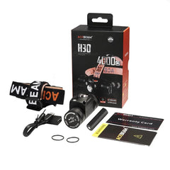 Lanterna profesionala cap Acebeam H30 4000 lumeni 208 - Articole de Vanatoare