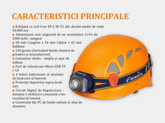 Lanterna frontala Fenix HL40R reincarcabila - Articole de Vanatoare