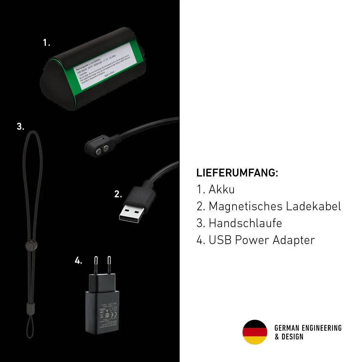 LANTERNA P18R WORK 4500LM LI-ION INCARCATOR - Articole de Vanatoare