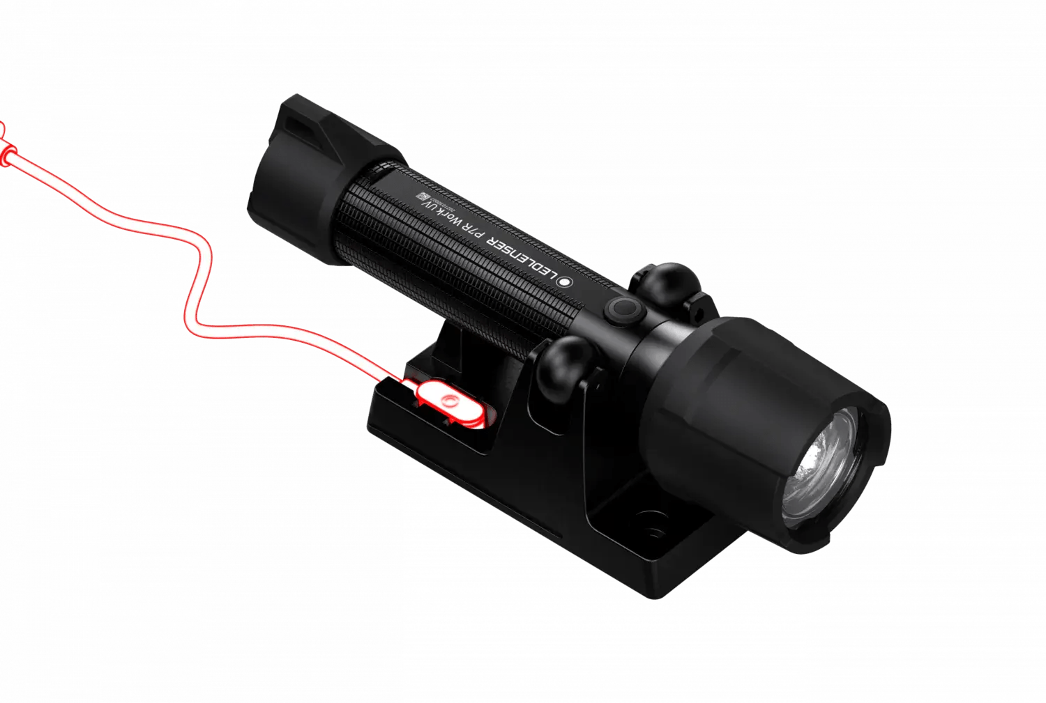 LANTERNA P7R WORK UV BLACK 1200LM ACUM USB - Articole de Vanatoare