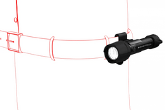 LANTERNA P7R WORK UV BLACK 1200LM ACUM USB - Articole de Vanatoare
