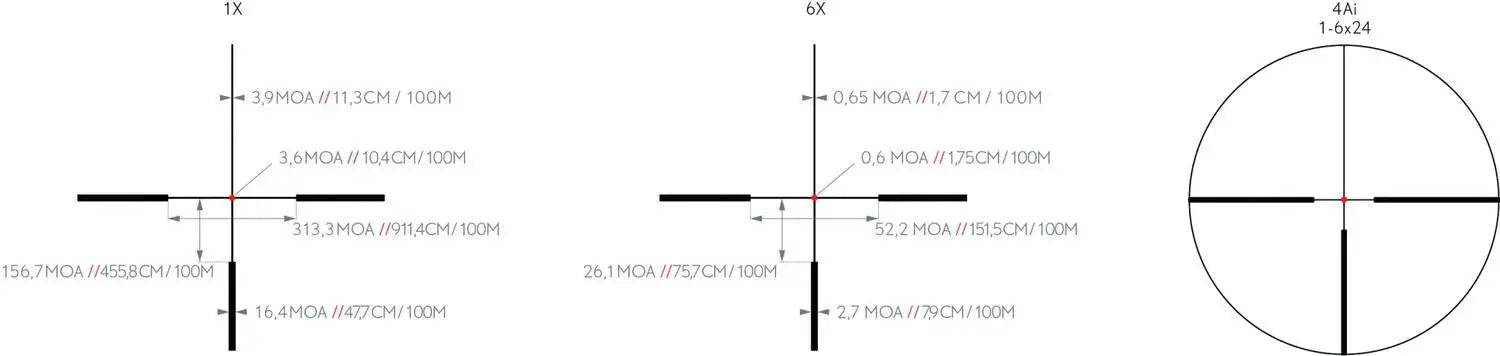 LUNETA KITE OPTICS K6 HD 1-6X24 IRA4I 30MM - Articole de Vanatoare