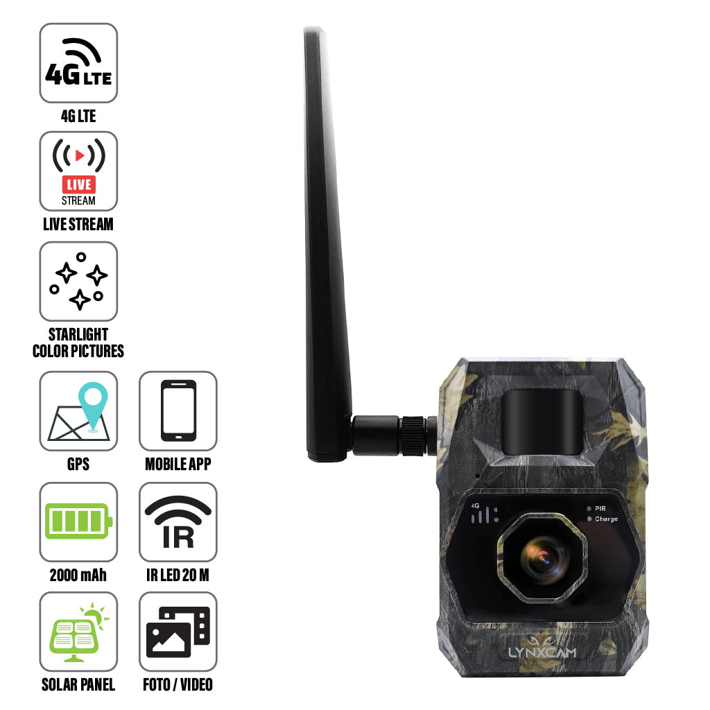 LYNXCAM Camera live vision GPS APP 4G LTE - Articole de Vanatoare