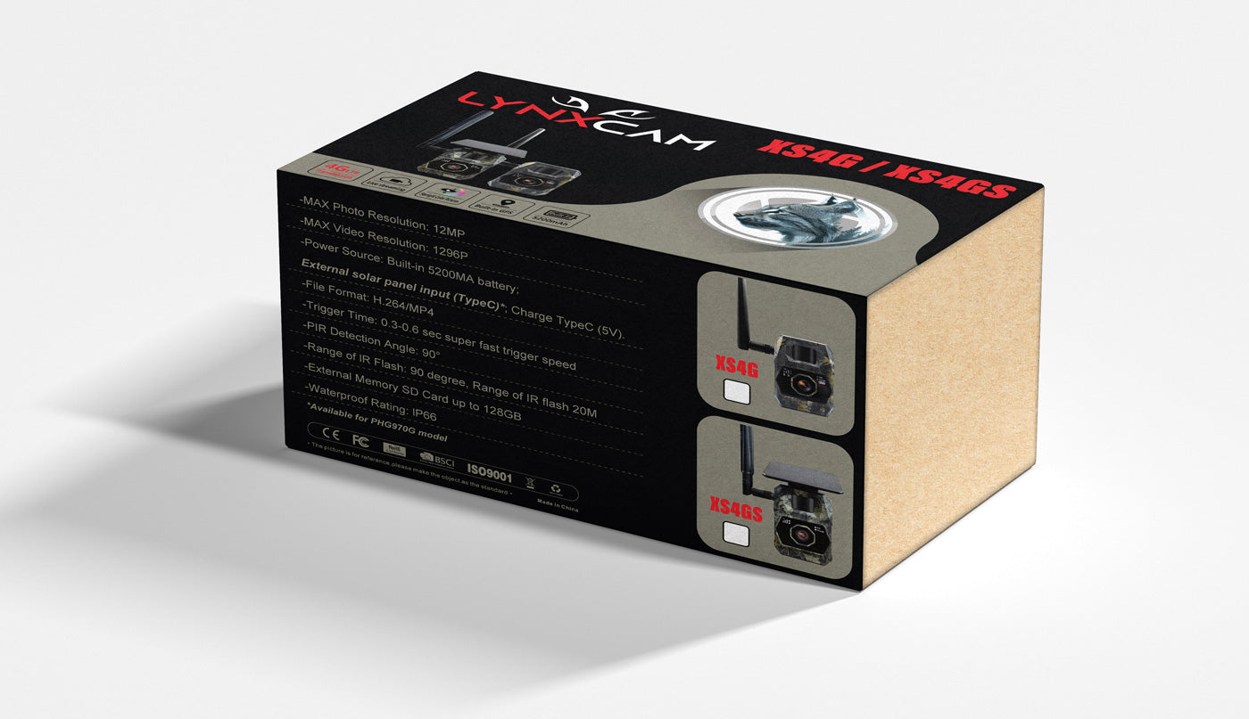 LYNXCAM Camera cu GPS live vision APP 4G LTE   video 2K si panou solar