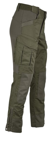 Pantaloni MAUSER Stalker articolevanatoare verde cu buzunare cargo intarituri si fermoar glezna