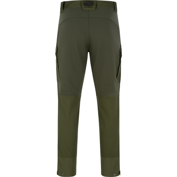 Pantalon Mauser Stalker articolevanatoare kaki, spate, material rezistent, buzunare laterale, talie ajustabila cu eticheta br