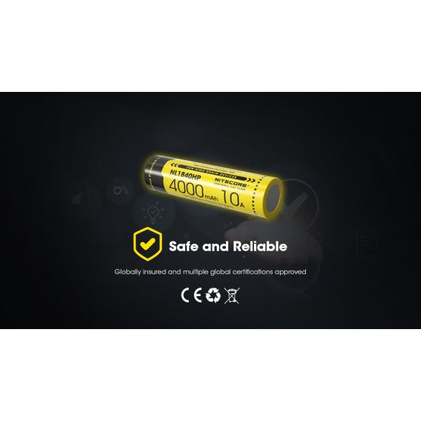 Nitecore NL1840HP Acumulator 18650 Li-Ion 4000 mAh PCB - Articole de Vanatoare