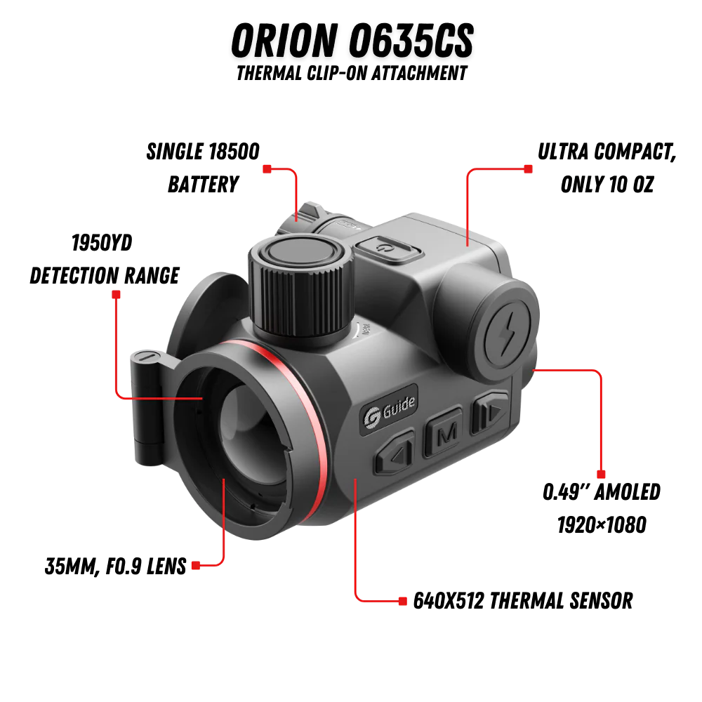Guide Camera cu Termoviziune Clip-On  Orion O635CS
