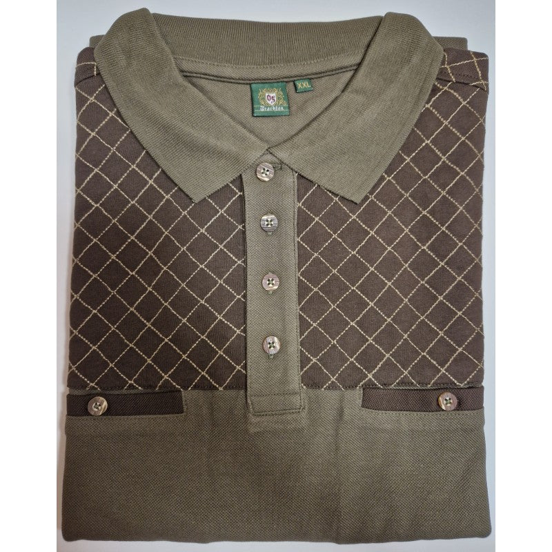 Orbis tricou kaki tip polo buzunare - Articole de Vanatoare