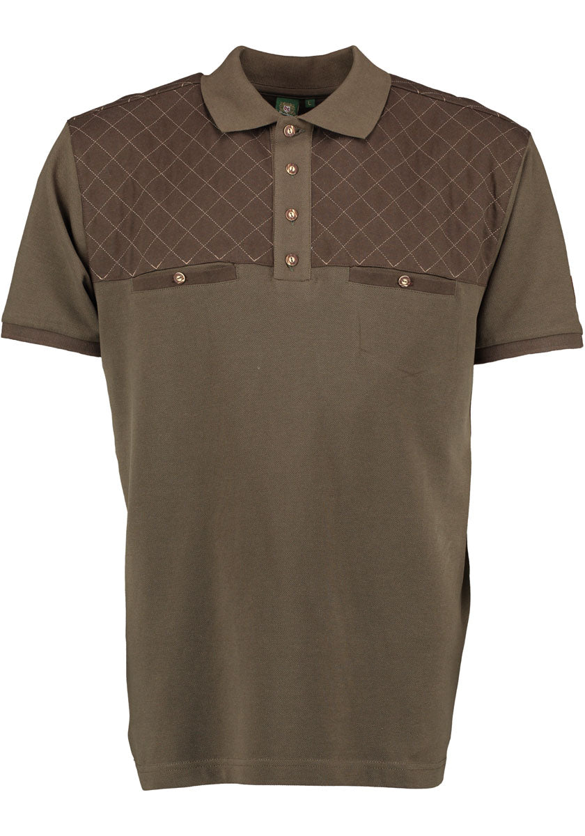 Orbis tricou kaki tip polo cu buzunare