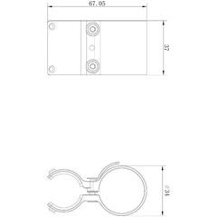 Pridere pe teava 18-21,5MM pentru Camera   Hikmicro A7E 21,5-26MM