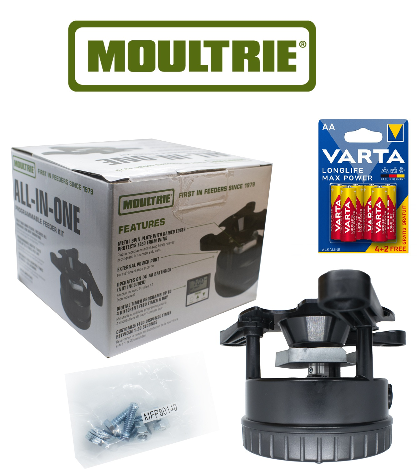 Pachet Combo Hranitoare Moultrie All In One - Articole de Vanatoare