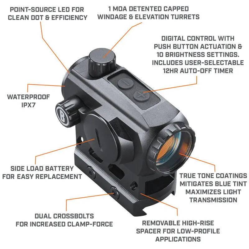 RED DOT SIGHT TRS 125 1X22 BLACK - Articole de Vanatoare