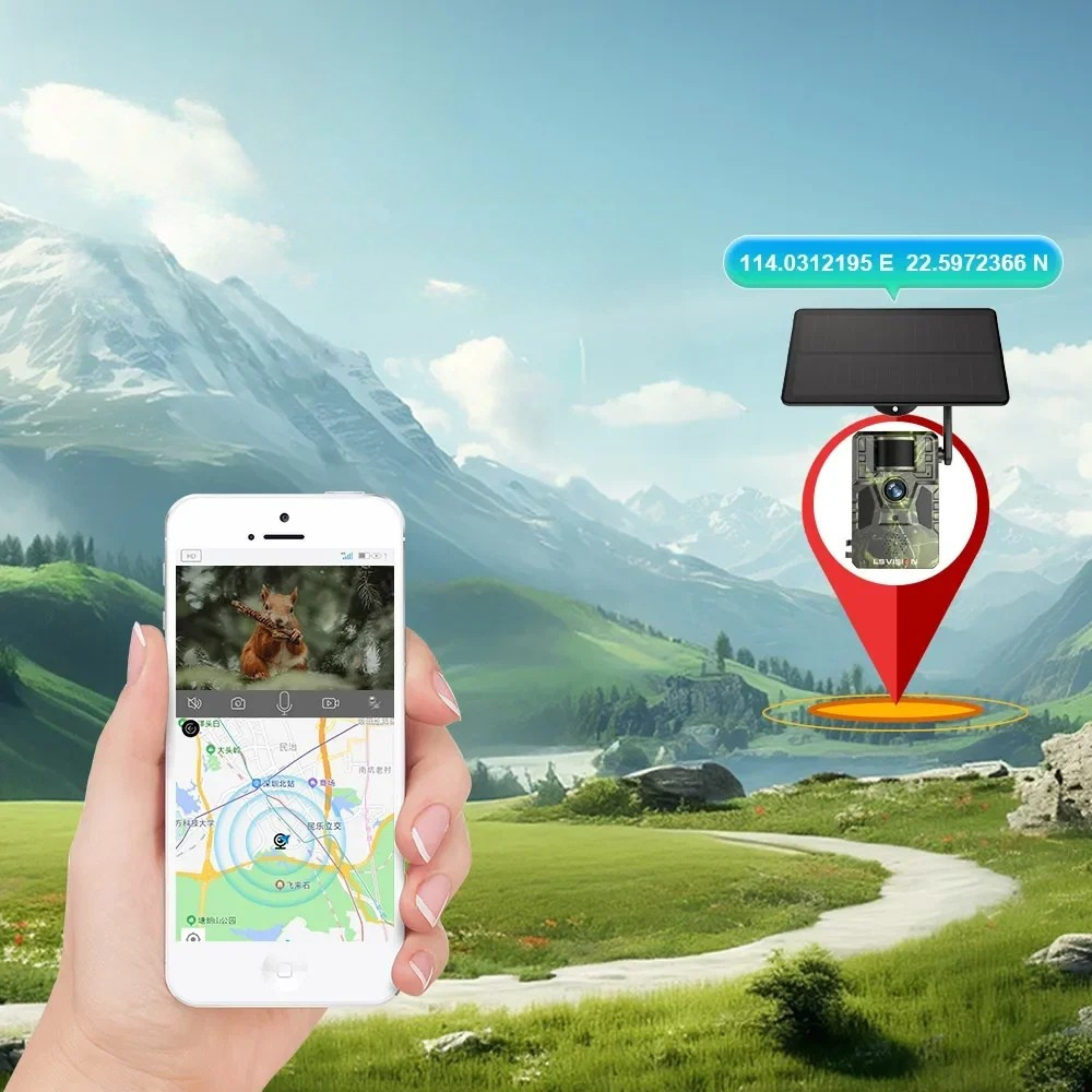 RESIGILAT LYNXCAM LX3 Camera Live 4G GPS Panou - Articole de Vanatoare