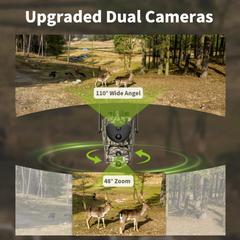 RESIGILAT LYNXCAM LX4 Camera rotativa Dual Lens 4G - Articole de Vanatoare