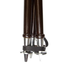 Scaun vanatoare pliabil piele varfuri metalice 75cm - Articole de Vanatoare
