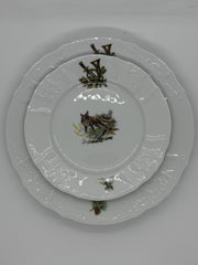 Set 18 piese farfurii ceramica motive vanatoare - Articole de Vanatoare