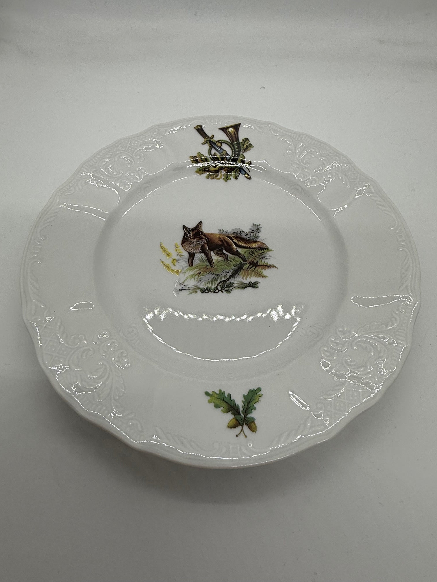 Set 18 piese farfurii ceramica motive vanatoare - Articole de Vanatoare