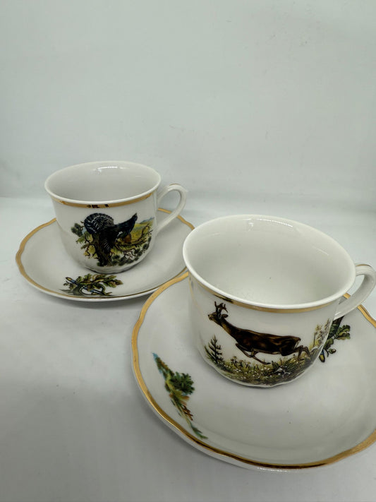 Set cesti cafea motiv vanatoare - Articole de Vanatoare